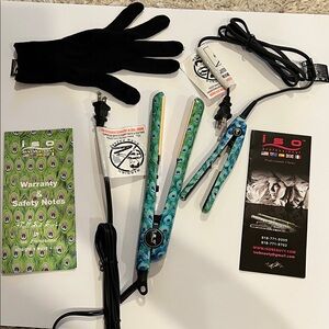 ISO Professional Peacock Design Hair Corded Straighteners- 1 mini, 1 regular